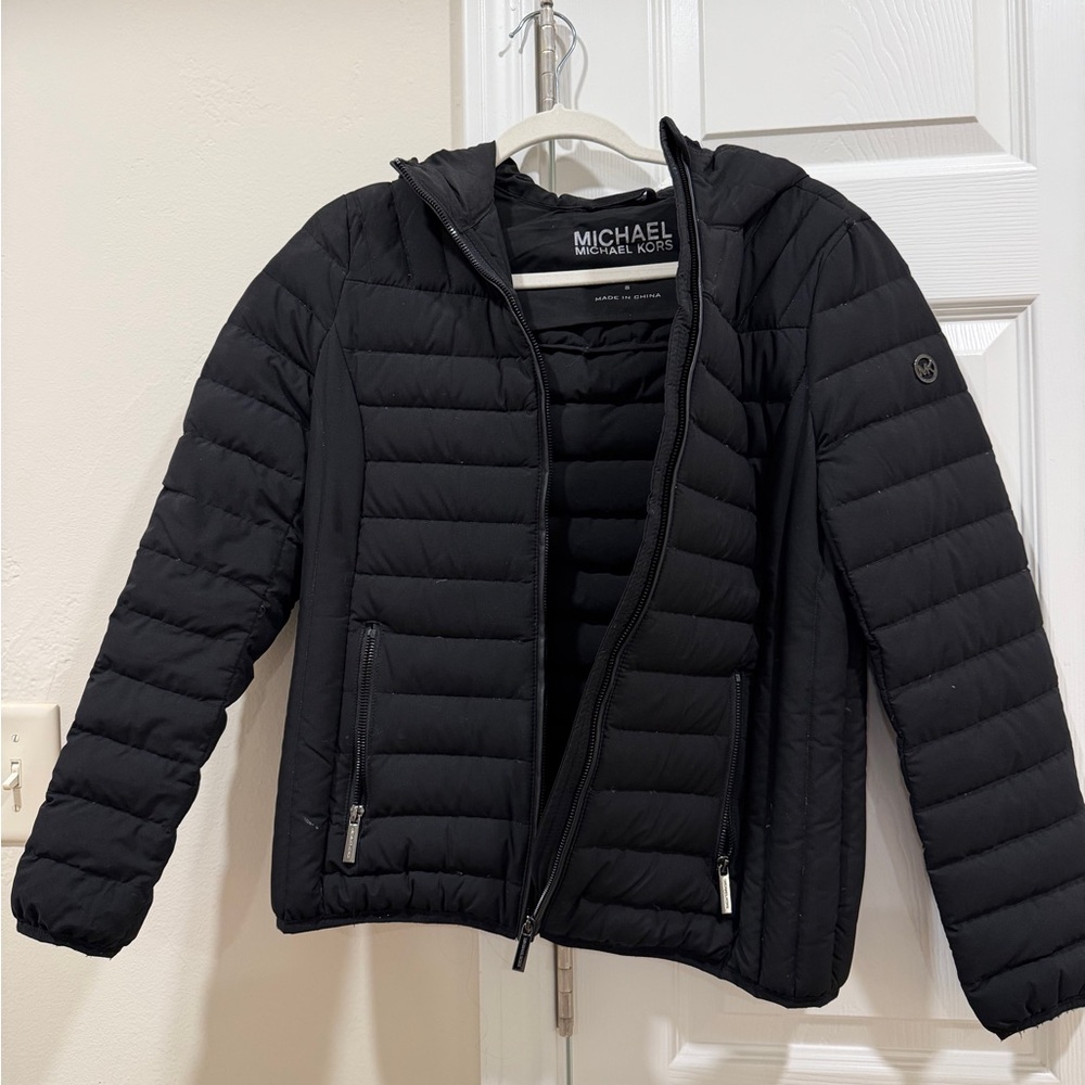 Michael Kors Black Puffer Ski Jacket | size S
